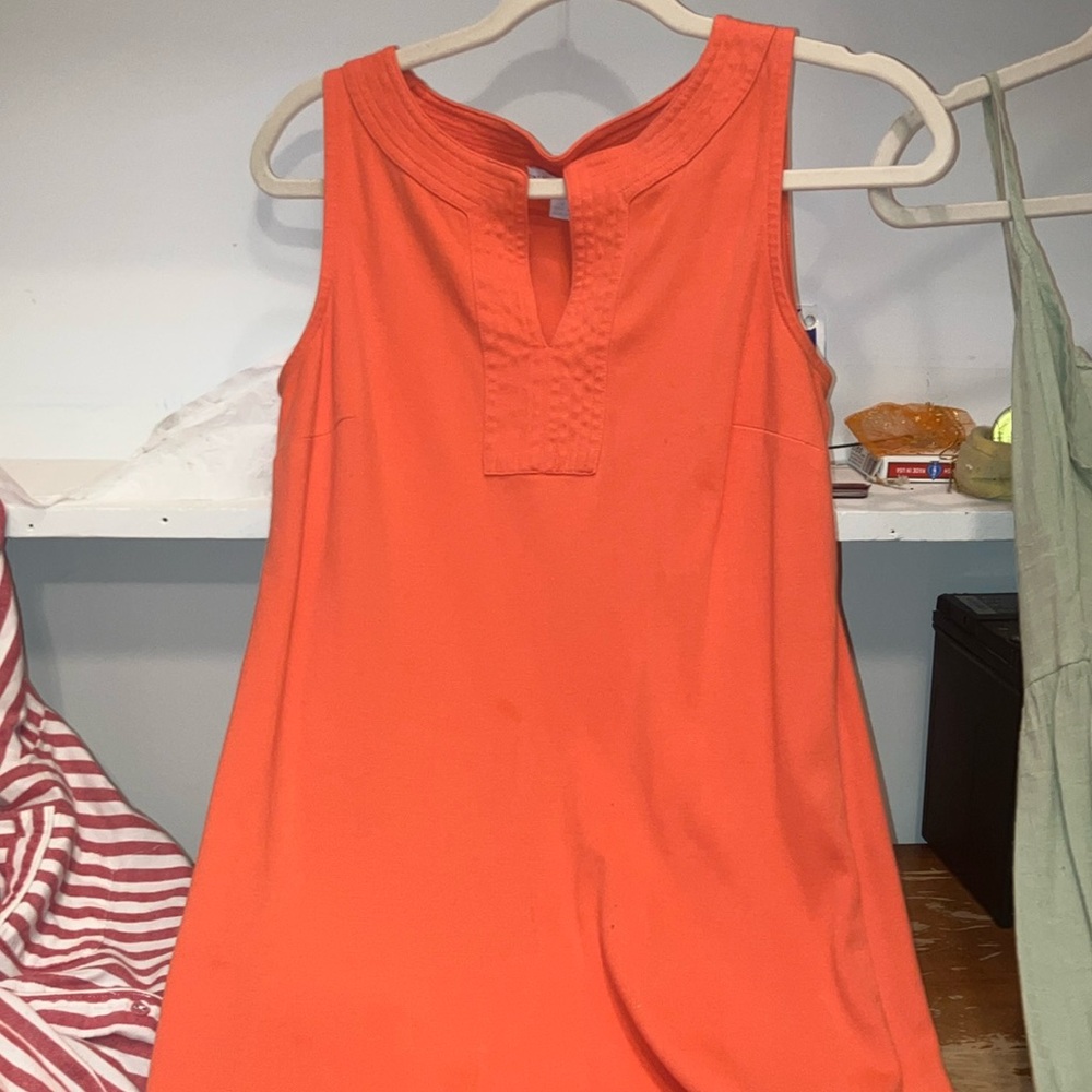 Orange Sleeveless Dress